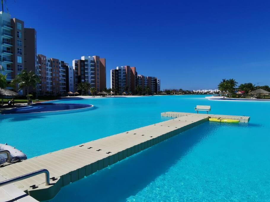 Departamento Con Laguna Artificial แคนคูน ภายนอก รูปภาพ