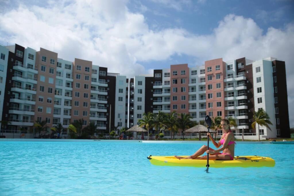 Departamento Con Laguna Artificial แคนคูน ภายนอก รูปภาพ