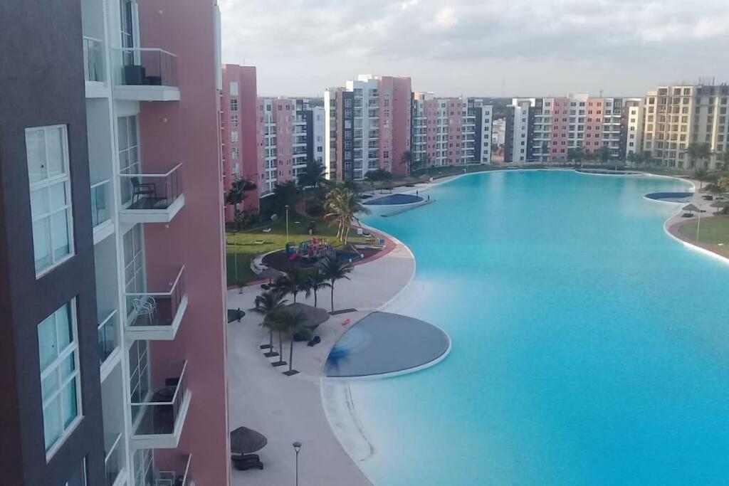 Departamento Con Laguna Artificial แคนคูน ภายนอก รูปภาพ
