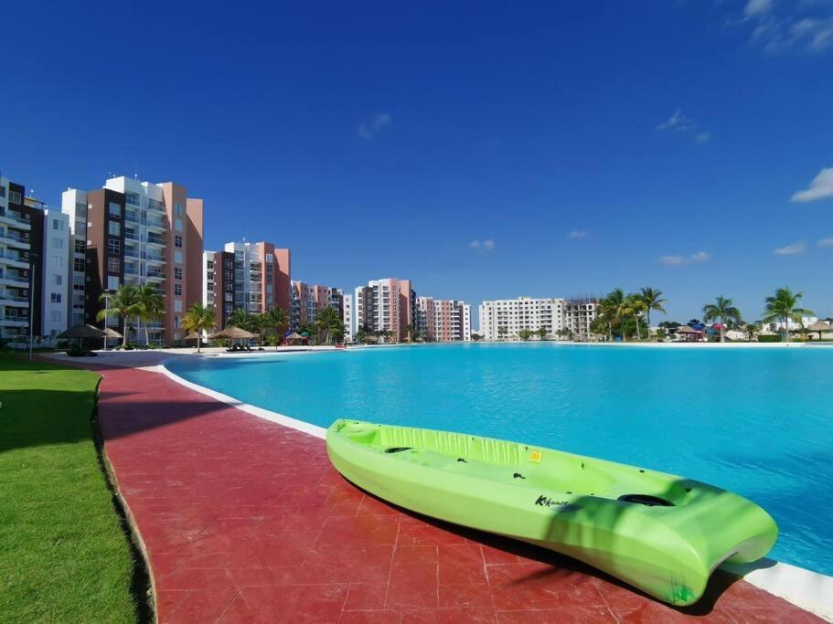 Departamento Con Laguna Artificial แคนคูน ภายนอก รูปภาพ