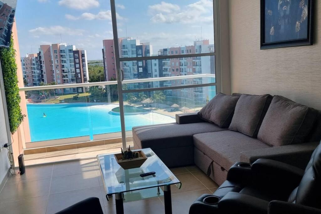 Departamento Con Laguna Artificial แคนคูน ภายนอก รูปภาพ