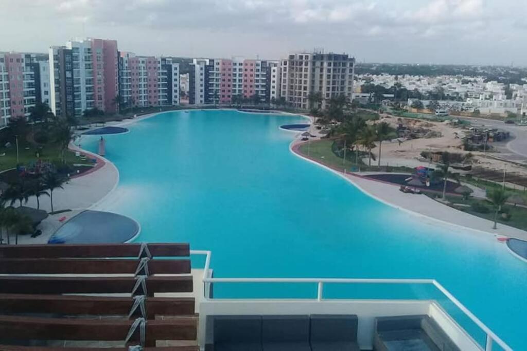 Departamento Con Laguna Artificial แคนคูน ภายนอก รูปภาพ