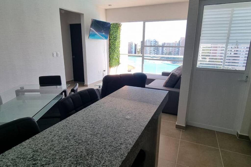 Departamento Con Laguna Artificial แคนคูน ภายนอก รูปภาพ