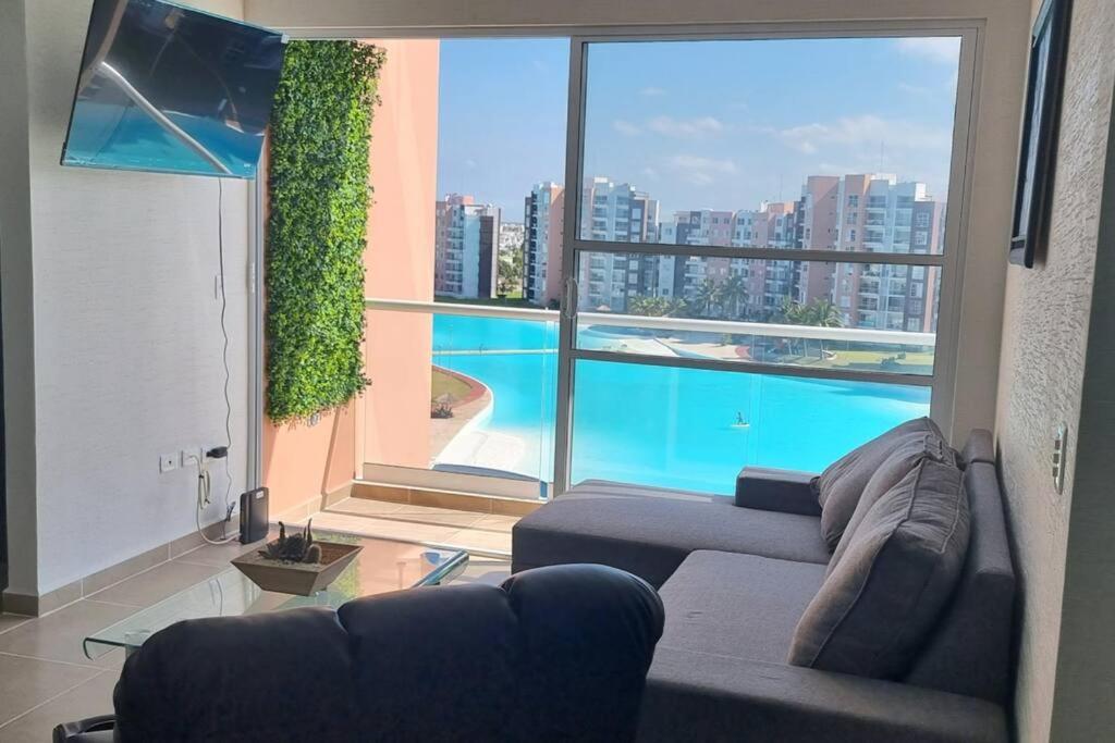 Departamento Con Laguna Artificial แคนคูน ภายนอก รูปภาพ