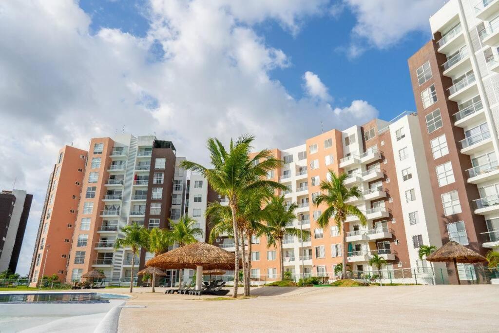 Departamento Con Laguna Artificial แคนคูน ภายนอก รูปภาพ